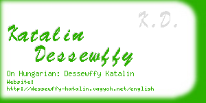 katalin dessewffy business card